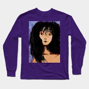 Brush Stroke Portrait Long Sleeve T-Shirt